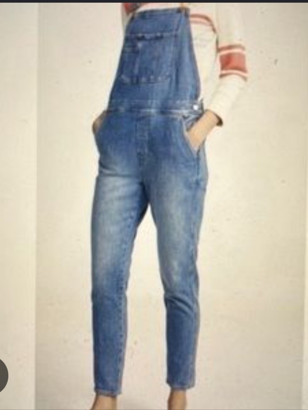 Frame Denim Blue Denim Women's Overalls MEDIUM